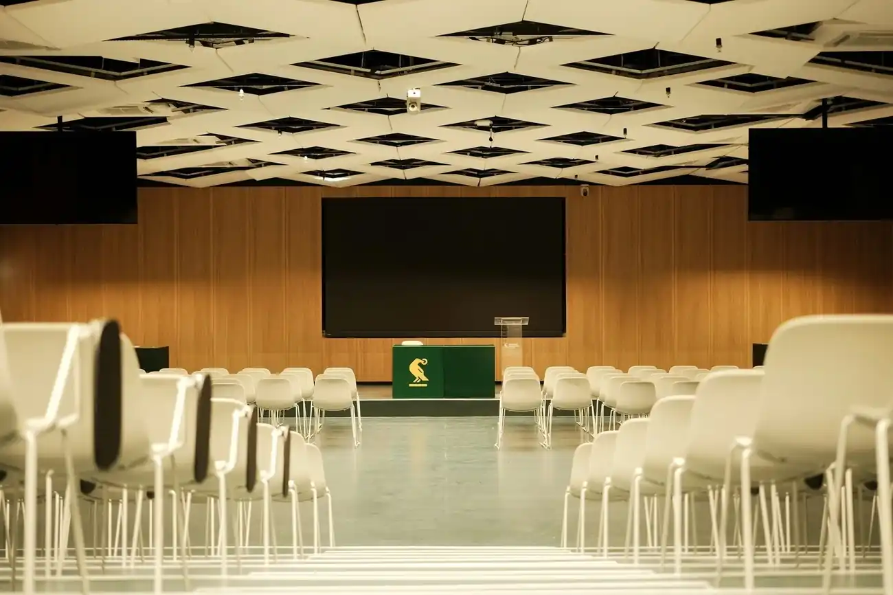 Conference space at Corvinus University
